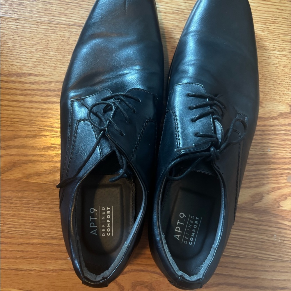 Apt. 9 Black Leather Oxford Shoes